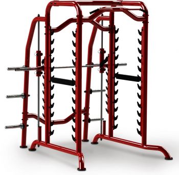 Машина Смита и силовая рама TurboGym (рубин) ― ФИТНЕСЦЕНТР.ru