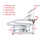 Мобильная баскетбольная стойка клубного уровня DFC STAND72G