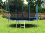 Батут с защитной сеткой и лестницей DIAMOND FITNESS INTERNAL 10FT (305 см)