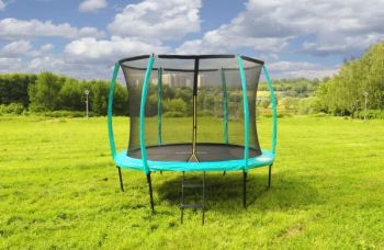 Батут с защитной сеткой DIAMOND FITNESS Black Edition 8ft (244 см) ― ФИТНЕСЦЕНТР.ru