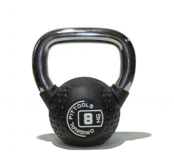 Гиря Original FitTools 8 кг с хромированной ручкой полиуретановая (CPU) ― ФИТНЕСЦЕНТР.ru