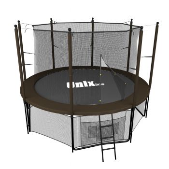 Батут UNIX line 8 ft Black-Brown (inside) ― ФИТНЕСЦЕНТР.ru