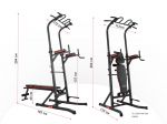 Турник-пресс-брусья со скамьей UNIX Fit POWER TOWER 150P