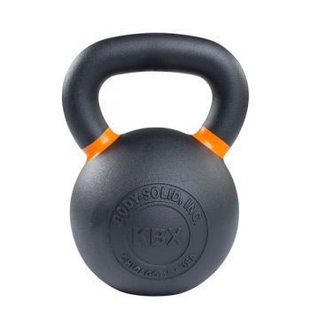 Гиря Original FitTools 28 кг чугунная оранжевый кант ― ФИТНЕСЦЕНТР.ru