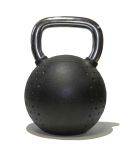 Гиря Original FitTools 24 кг с хромированной ручкой полиуретановая (CPU)