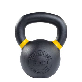 Гиря Original FitTools 16 кг чугунная желтый кант ― ФИТНЕСЦЕНТР.ru