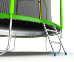Батут EVO JUMP Cosmo 10ft (зеленый) с внутренней сеткой и лестницей.