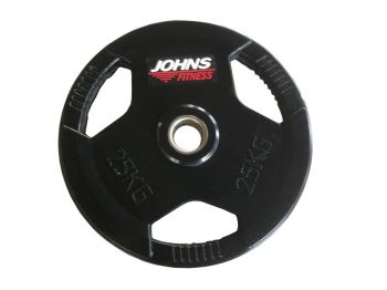 Диск JOHNS черн. (91010-25В) 3-х хват. обрезин. d51мм, 25кг ― ФИТНЕСЦЕНТР.ru
