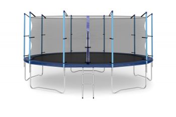 Батут с защитной сеткой и лестницей DIAMOND FITNESS INTERNAL 16FT (488 см) ― ФИТНЕСЦЕНТР.ru