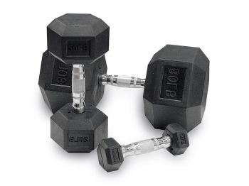 Набор гексагональных гантелей Body Solid 5 пар от 24,75 кг до 33,75 кг с шагом 2,25 кг SDRS650 ― ФИТНЕСЦЕНТР.ru
