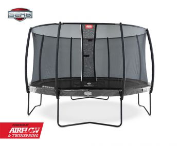 Батут Berg Elite Grey 430 Tattoo + сетка Deluxe ― ФИТНЕСЦЕНТР.ru