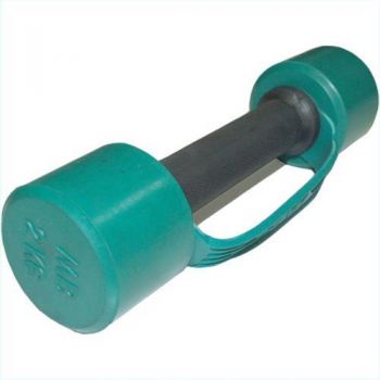 Гантель BARBELL обрезиненная с обрезиненной ручкой 2 кг, цветная MB-FitC-2 ― ФИТНЕСЦЕНТР.ru