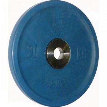 Диск обрезиненный Евро-классик Barbell цветной 20 кг, 51мм ― ФИТНЕСЦЕНТР.ru