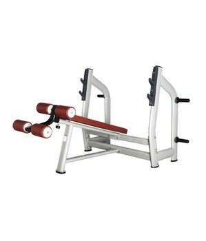 BRONZE GYM H-024 Скамья для жима с отрицательным наклоном (КОРИЧНЕВЫЙ) ― ФИТНЕСЦЕНТР.ru
