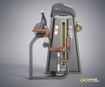 ТРИЦЕПС-МАШИНА СИДЯ. ПРЯМАЯ ПАРТА (SEATED TRICEP - FLAT). СТЕК 105 КГ. DHZ E-1027В